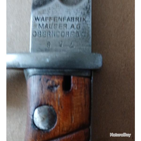 BAIONNETTE   ALLEMANDE   LANGUE  DE  CARPE