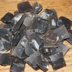 Lot de 10 silex noirs / pierres 1" pour 1777 An IX etc...