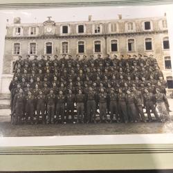 Photo de groupe -  1ère DEMI-BRIGADE COLONIALE DE COMMANDOS PARACHUTISTES / Guerre d'Indochine 1947.