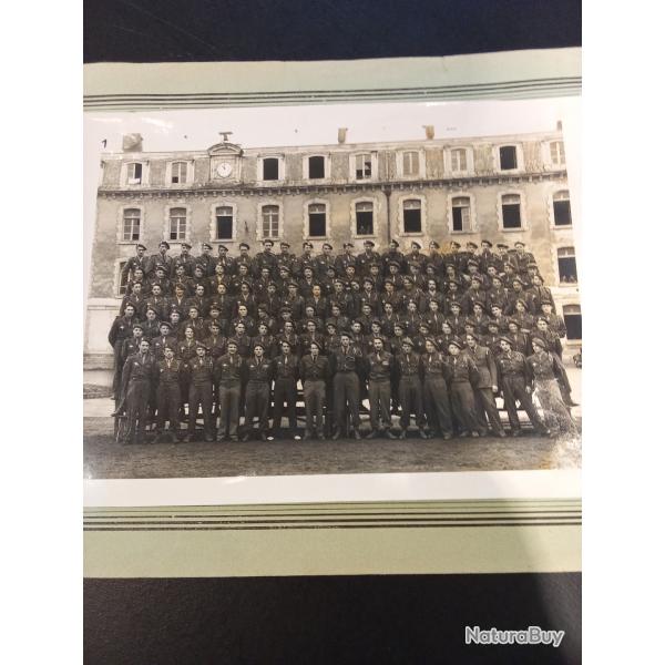 Photo de groupe -  1re DEMI-BRIGADE COLONIALE DE COMMANDOS PARACHUTISTES / Guerre d'Indochine 1947.
