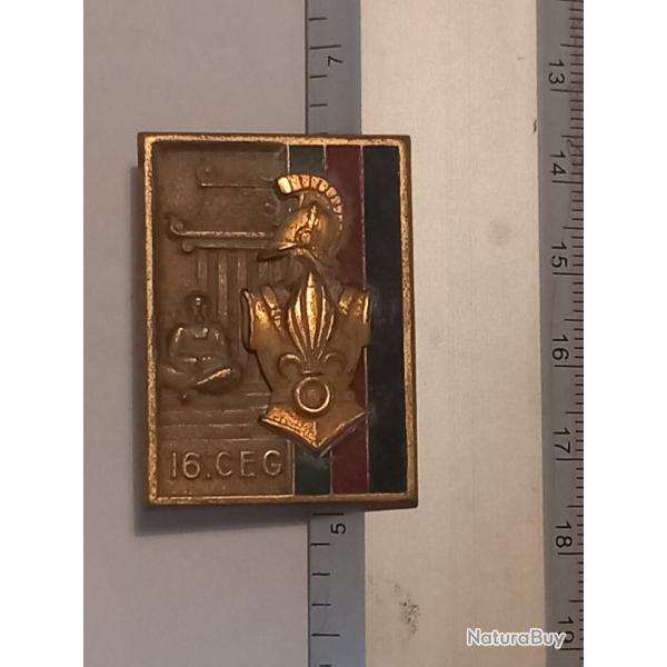 Insigne de la 16me compagnie d'entretien du gnie (16me CEG)
