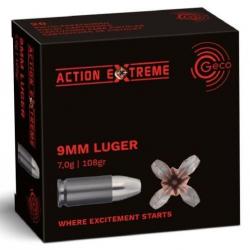 Munition Geco 9mm Luger Action Extreme 7g 108gr x2 boites