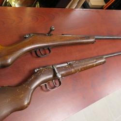 LOT DE 2 CARABINES DE JARDIN 9MM     MISE A PRIX 1 EUROS  SANS PRIX DE RESERVE