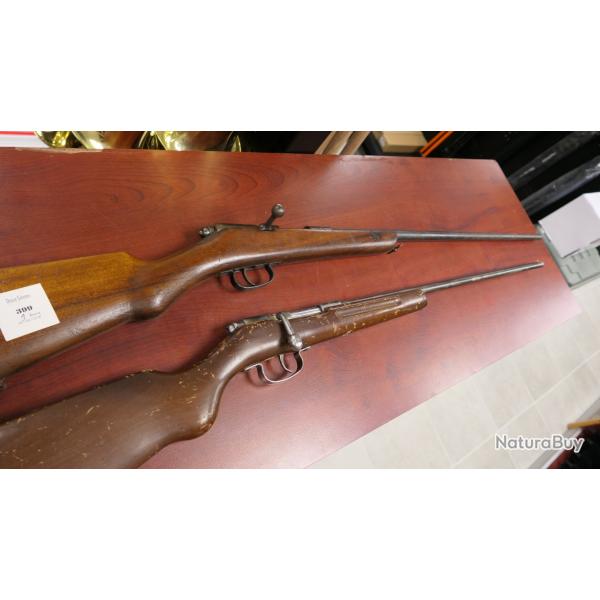 LOT DE 2 CARABINES DE JARDIN 9MM     MISE A PRIX 1 EUROS  SANS PRIX DE RESERVE
