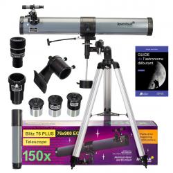 Pack Télescope Levenhuk Blitz 76 Plus avec Zoom, Accessoires et Oculaires