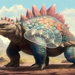 Blason 2D Ital Espanso Dinosaure