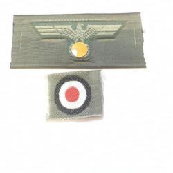 Aigle de calot  avec cocarde Allemand en reproduction  A25.3