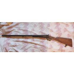 Épave fusil à chiens cal 16/65