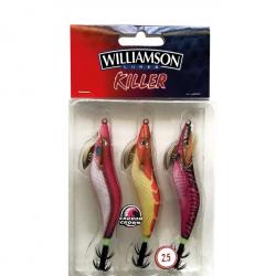 Lot de 3 turluttes williamson killer shrimp kit 2,5