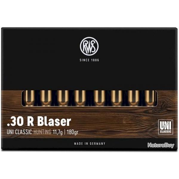 Munitions RWS 30 R Blaser UNI Classic 11.7g 180gr x2 boites