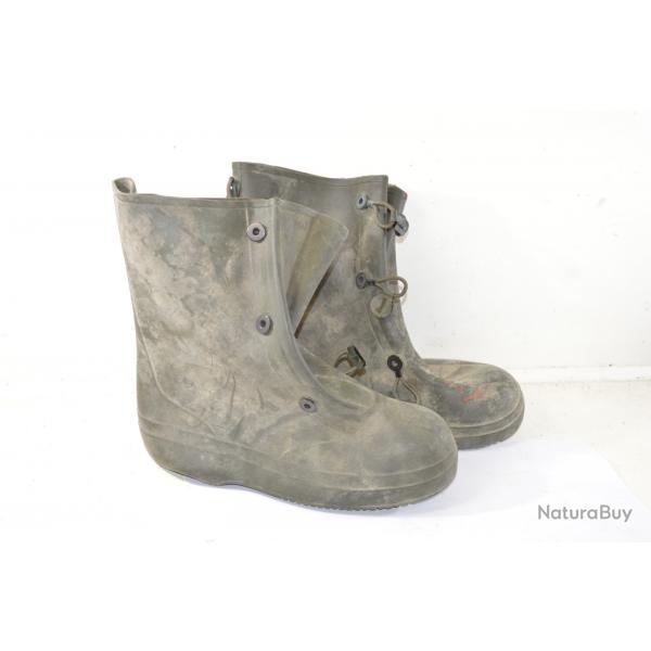 Surbottes en caoutchouc Rubber boots MADE IN USA. US ARMY. KCA taille 10 41 surplus militaire pche