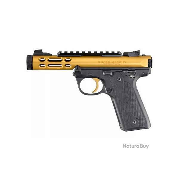 Pistolet RUGER Mark IV 22/45 Lite Anodis Or Cal.22lr