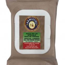 Paquet de 40 Lingettes huilées Armistol pour bois de crosse, Lingettes huilées Armistol