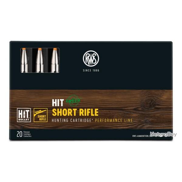 Munitions RWS 300 Win. Mag. HIT Green Short Rifle 500mm 10.7g 165gr x2 boites