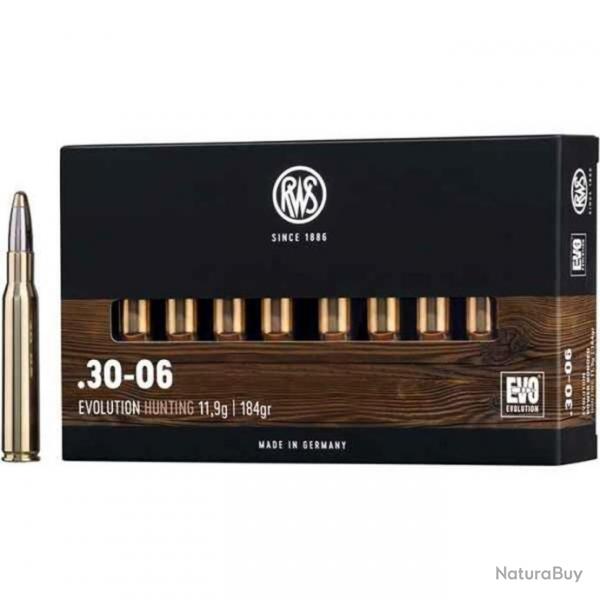 Munitions RWS 30-06 EVO 11.9g 184gr x2 boites