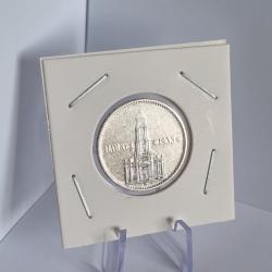 Rare 2 Reichsmark Argent 1934 D Commémorative Avec Date , Allemagne , IIIème Reich , WW2 , WWII .3