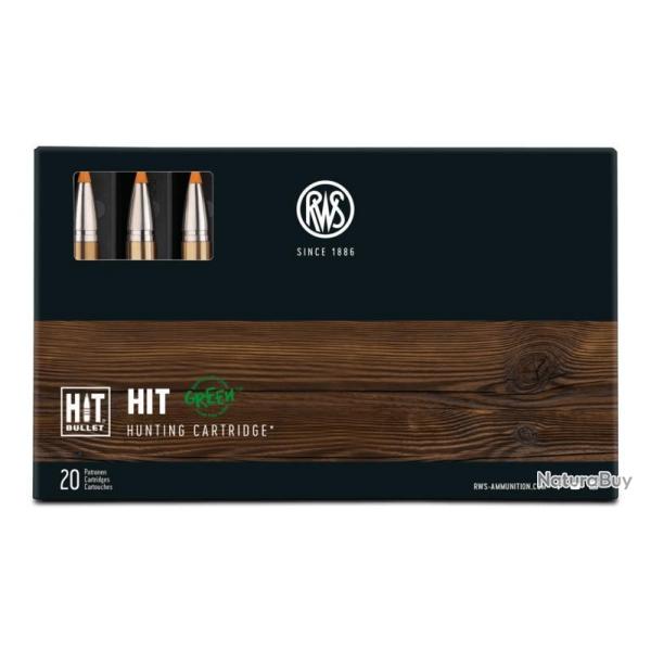 Munitions RWS 30-06 Hit Green 10.7g 165gr x2 boites