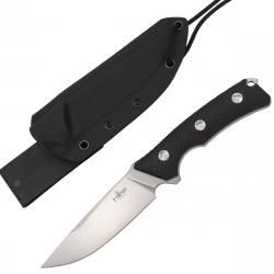 Couteau Bushcraft Third H0742 - Lame Acier 8Cr14MoV, Manche G10