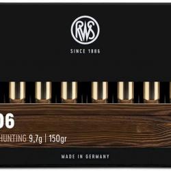 Munitions RWS 30-06 ID Classic 9.7g 150gr x2 boites