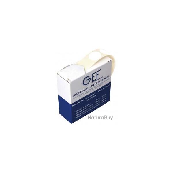BOITE DE 1000 PASTILLES AUTOCOLLANTES 15 BLANC