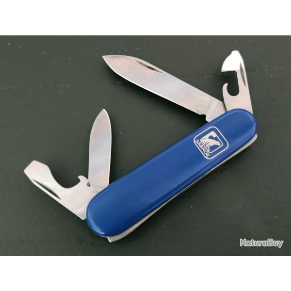 Victorinox Couteau Suisse Recruit Sabroe Wolf Insert Mtallique