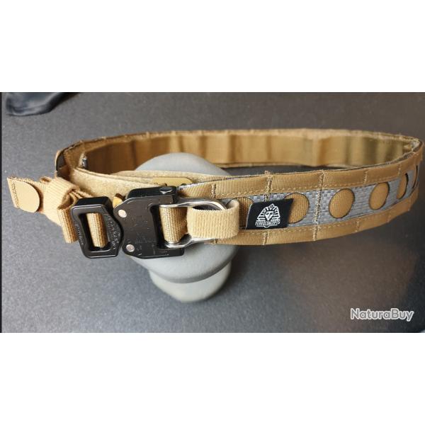 Ceinture Tactique Velcro Type Bison Ferro Coyote Taille L