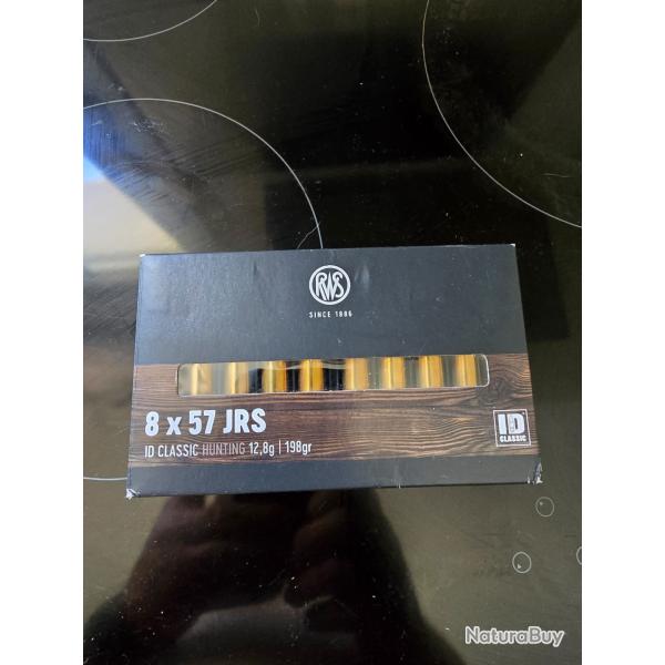 Bote 20 balles RWS calibre 8x57 JRS type ID