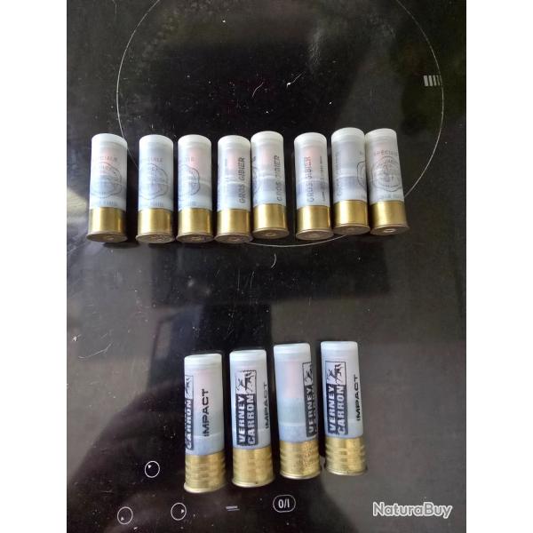 12 balles Bondeau calibre 12