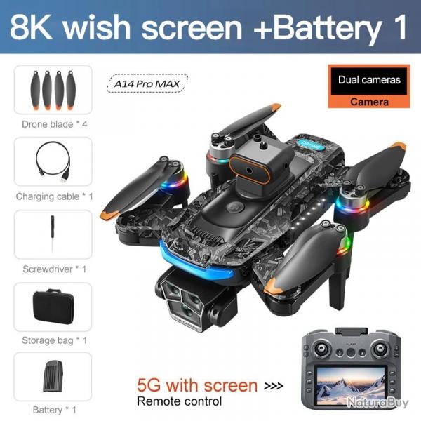 Xiaomi Drone Pro 8K Wifi GPS 3 Cameras, Modele: 1 Batterie