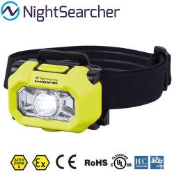 Lampe Frontale Nightsearcher Sigma Pro - 220 Lumens - Zone 0 - Lampe ATEX - Pile AAA