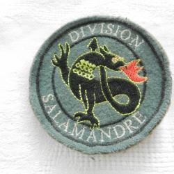 insigne badge patch militaire français Division Salamandre.