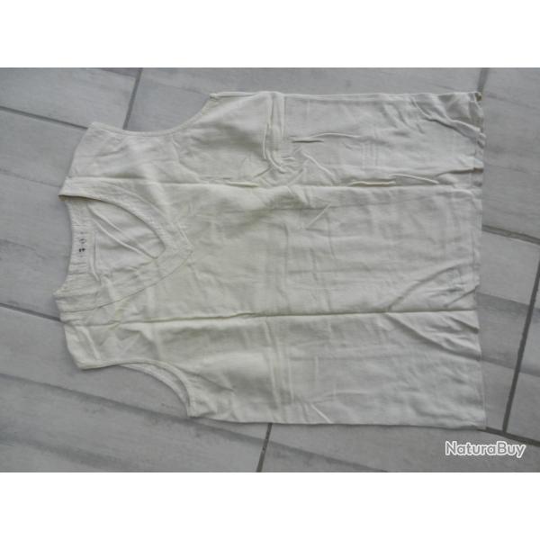 maillot de corp tricot de flanelle militaire franais 2 guerre Indo Algrie