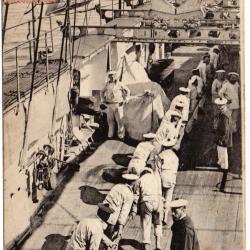 CPA - MARINE MILITAIRE - Marins " Hissez " la main dessus, garçon  N°3096
