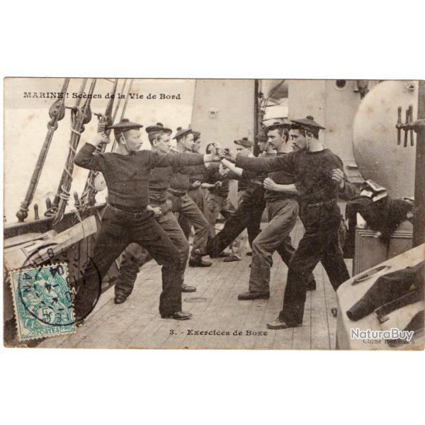 CPA - MARINE MILITAIRE - Scnes de la Vie de Bord - Exercices de Boxe N1740