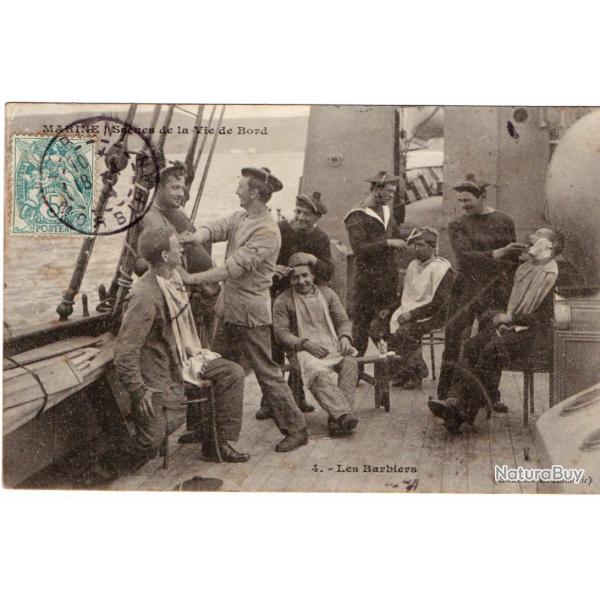 CPA - MARINE MILITAIRE - Scnes de la Vie de Bord - Les Barbiers  N1737