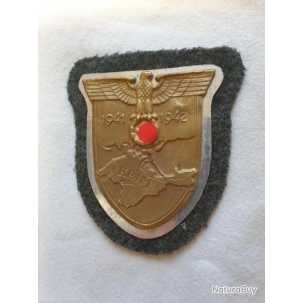 Plaque de bras pour veste Allemande WW2 **KRIM **  en repro   A25.12