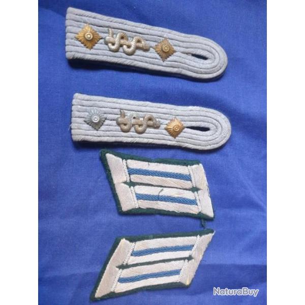 Ensemble pattes d'paule et pattes de col Allemand WW2 A25.12