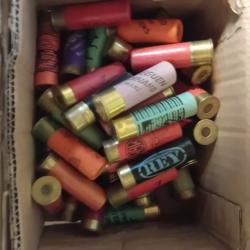 Lot de 50 belles cartouches anciennes cal 16 douilles cartons  différentes origines