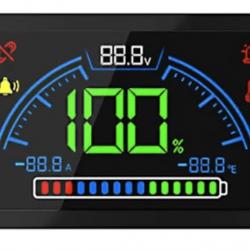 Bat4boat Afficheur de niveau de batterie sans fil pour tableau de bord