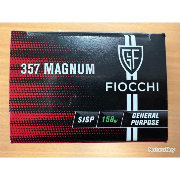 FIOCCHI  CAL 357 MAGNUM  SJSP 158GR VENDU PAR 2 BTES DE 50 BALLES FRAIS DE PORT OFFERT