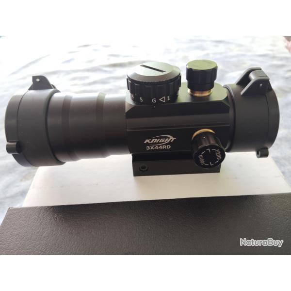 1 x Bestsight Red Dot 3x44 Viseur Point Rouge, vert Optique Tactique