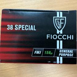 FIOCCHI  CAL 38 SPECIAL 158GR FMJ VENDU PAR 10 BTES DE 50 BALLES FRAIS DE PORT OFFERT