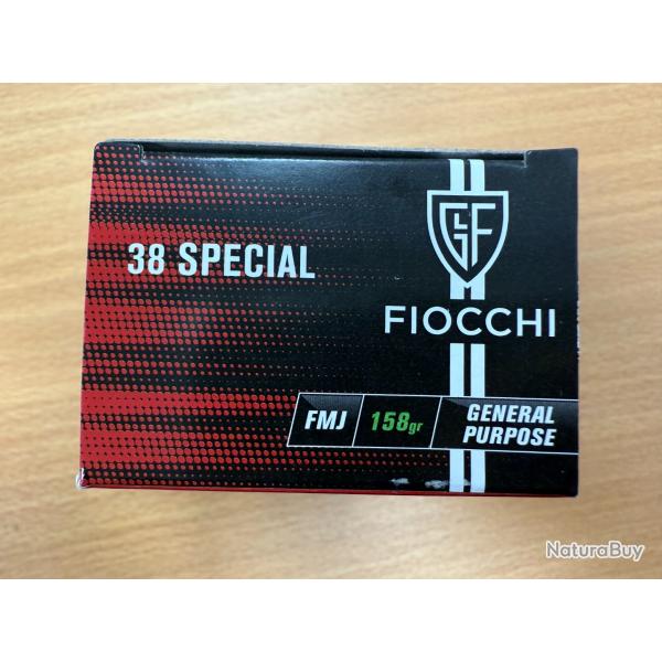 FIOCCHI  CAL 38 SPECIAL 158GR FMJ VENDU PAR 10 BTES DE 50 BALLES FRAIS DE PORT OFFERT