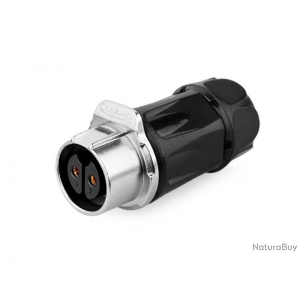 Connecteur tanche 20mm 20A, femelle pour rallonge Bat4boat