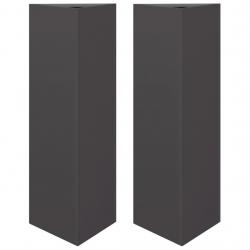 Jardinière bac lit surélevé plantes fleurs jardin terrasses lot de 2 triangulaire 30 x 26 x 75 cm a