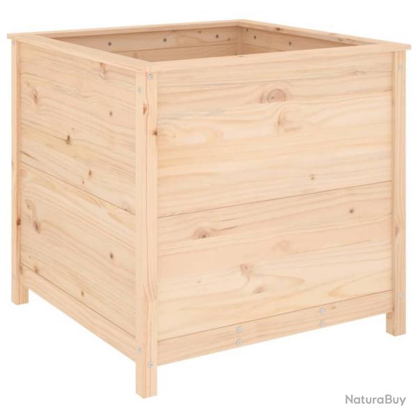 Jardinire bac lit surlev plantes fleurs terrasse jardin 82,5 x 82,5 x 78 cm bois de pin massif m