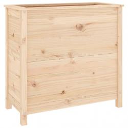 Jardinière bac lit surélevé plantes fleurs terrasse jardin 82,5 x 40 x 78 cm bois de pin massif mar