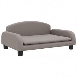 Lit pour chien panier canapé confortable taupe 70 x 45 x 30 cm tissu Taupe 02_0043205