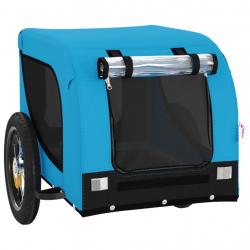 Remorque chariot transport de vélo pour animaux de compagnie bleu 02_0044247