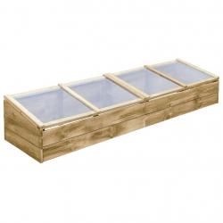 Serres lot de 2 bois de pin imprégné 200 x 50 x 35 cm vert 02_0044667